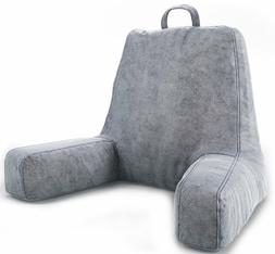 Bed Rest Pillow Reading TV Cushion Back Arm Head Support Wit