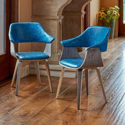 Supernova Bentwood Blue Dining Room Mid Century Modern Walnu