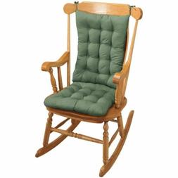 Cushions Seat & Back Pads Set Green Cushions