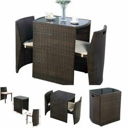 S Set Patio Outdoor Indoor Bar Dining Garden Stools Small