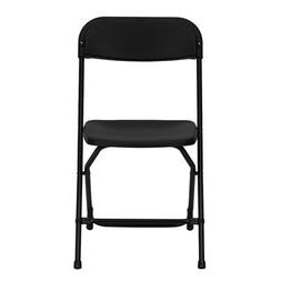 800 lb. Capacity Premium Black Plastic Folding Chair