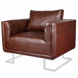 With Chrome Feet Furniture Chair Home Living Room
