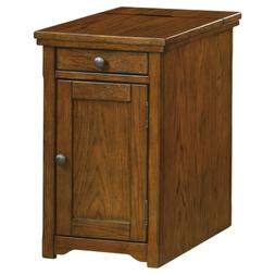 Side Storage Cabinet Usb Port End Table