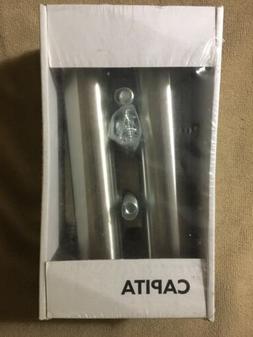 Ikea CAPITA Brushed Stainless Steel Slanted Brackets 400.511