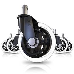 Caster Wheels  - Heavy Duty & Safe For All Floors Including 
