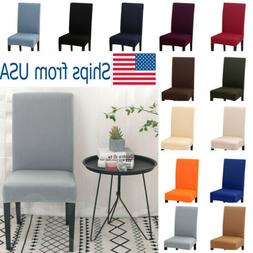 Cover Spandex Stretch Elastic Slipcovers Chair Covers White 