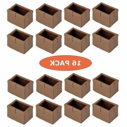 Leg Caps, Warmhut 16pcs Brown Silicone Table Furniture Leg F