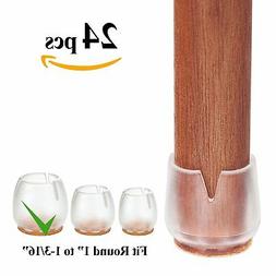 Leg Feet Wood Floor Protectors Set Felt Pads Round 1 To 1-1/