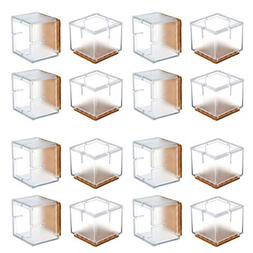 Leg Floor Protectors, Warmhut 16pcs Transparent Clear Silico