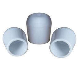 Leg Tip Pad White Pvc Plastic 3/4" Inside Diameter Multi Pac