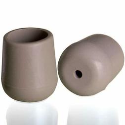 Brown Leg Tip Pad Pvc Plastic .75" Diameter Multi Pack Floor