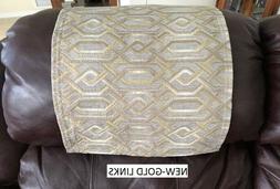 Recliner Headrest Cover,furniture Protector,gold Links,size1