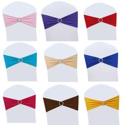 Sash Bow Spandex Stretch Wedding Party Cover Band Sashes Ban
