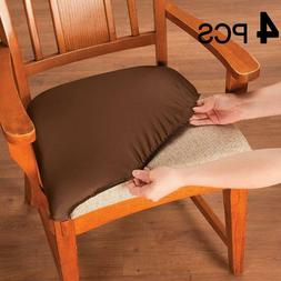Seat Covers Stretchable Dining Slipcovers Soft Protectors Fo