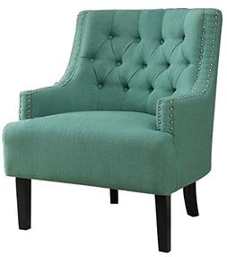 Homelegance Charisma Accent/Arm Chair, Teal Fabric