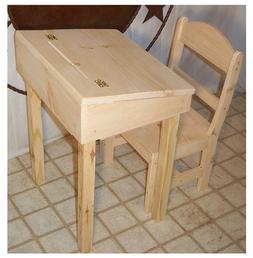 With Storage & Flip Top Unfinished Pine Wood Boys & Girls