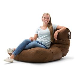 Big Joe Chocolate Roma in Comfort Suede Plus Bean Bag, Multi