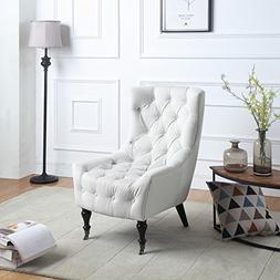 , Accent Armchair With Casters
