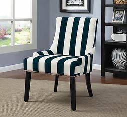 Coaster Home Furnishings 902188 Accent Chair, Navy and White