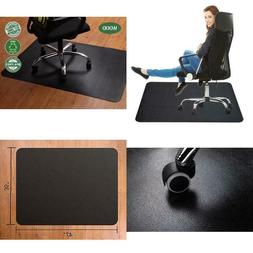 Mat For Hardwood Floor Protector Rectangular Shaped Thick Bl