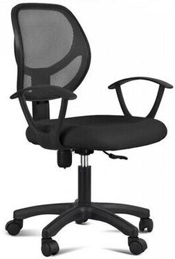 With Adjustable Swivel, Fabric Mesh Office Chair With Arms