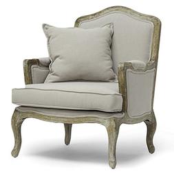 Baxton Studios Constanza Classic Antiqued French Accent Chai