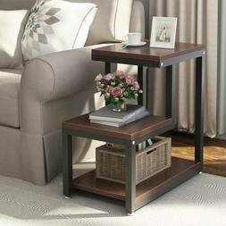 Side Table Night Stand With Storage Shelf End Table