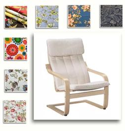 Cover, Fits Ikea Poang Chair, Patterned Fabrics