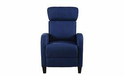 Plush Push Back Recliner Pocket For Control