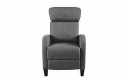 Plush Push Back Recliner Pocket For Control