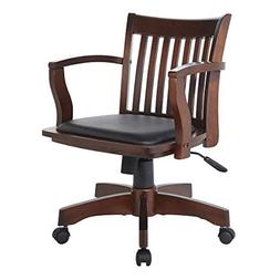With Black Vinyl Padded Seat, Espresso