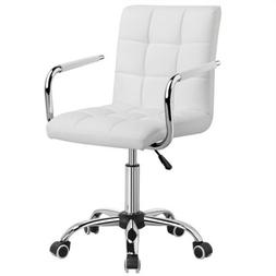 S On Wheels 360&deg; Swivel With Armrests Pu Leather Office Cha