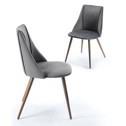 S Lounge Parson Chair Fabric Velent Effiel Metal Legs Gray
