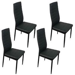 S Pu Leather Modern Furniture Design Black New Set Of 4