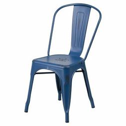 Flash Furniture Distressed Antique Blue Metal Indoor-Outdoor