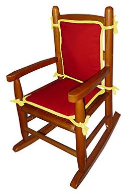 Baby Doll Bedding Solid Reversible Junior Rocking Chair Pad,