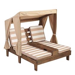 KidKraft Double Chaise Lounge with Cup Holders