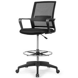 Tall Office Chair For Standing Desk Adjustable Height W/foot