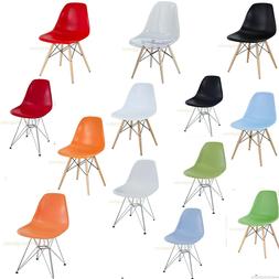 Wood Dowel Or Wire Leg Base Side Dining Eames Style 7 Colors