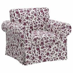 Hovby Lilac Floral Slipcover Only 602.146.06