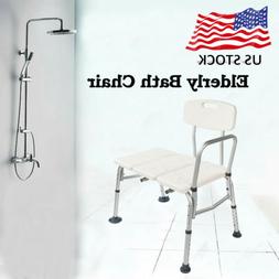 Adjustable Height Bench With Drainage Holes For Bathroom