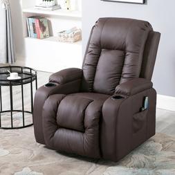 8 Point Massage Vibration Heated Pu Leather