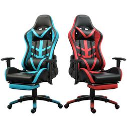With Soft Headrest & Lumbar Cushion & Footrest