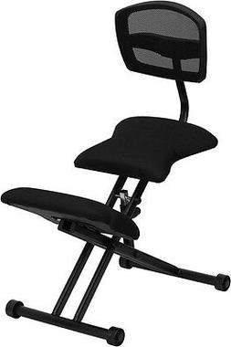 With Black Mesh Back And Fabric Seat