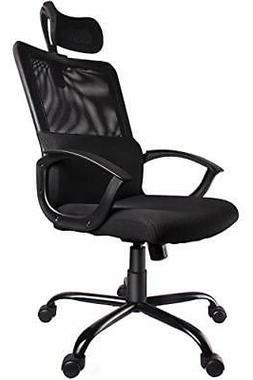 High Back Mesh Office Chair Adjustable Headrest