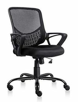Lumbar Support Mesh Chair Computer Desk Task Chair Black