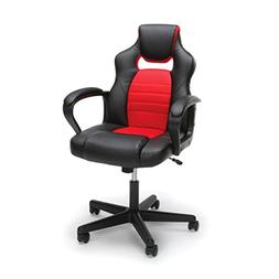 - Racing Style Ergonomic Mesh And Leather Computer Chair, Re