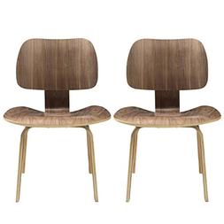 S Set Of 2 In Walnut