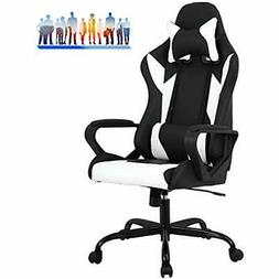 FDW Racing Office Chair, High-Back PU Leather Gaming Reclini