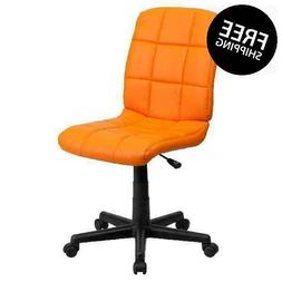 Flash Furniture Mid-Back Quilted Vinyl Swivel Armless Task O